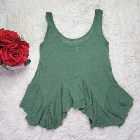 Francesca's Collections Buttons Loose Fit Asymmetrical Tank Size S Made In USA - Picture 9 of 9